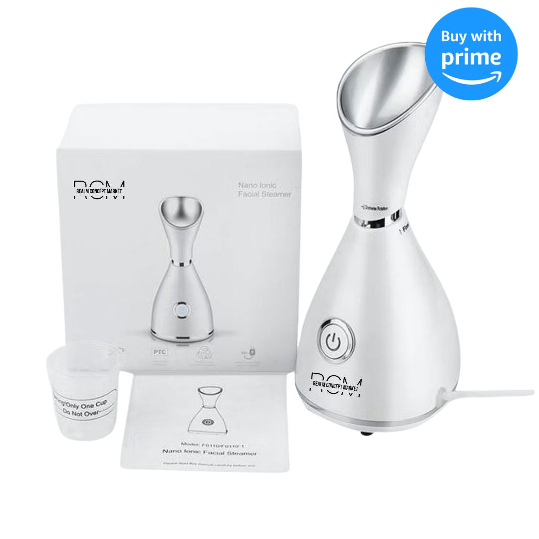 Nano-Ionic Facial Steamer for Clear and Hydrated Skin – Realm