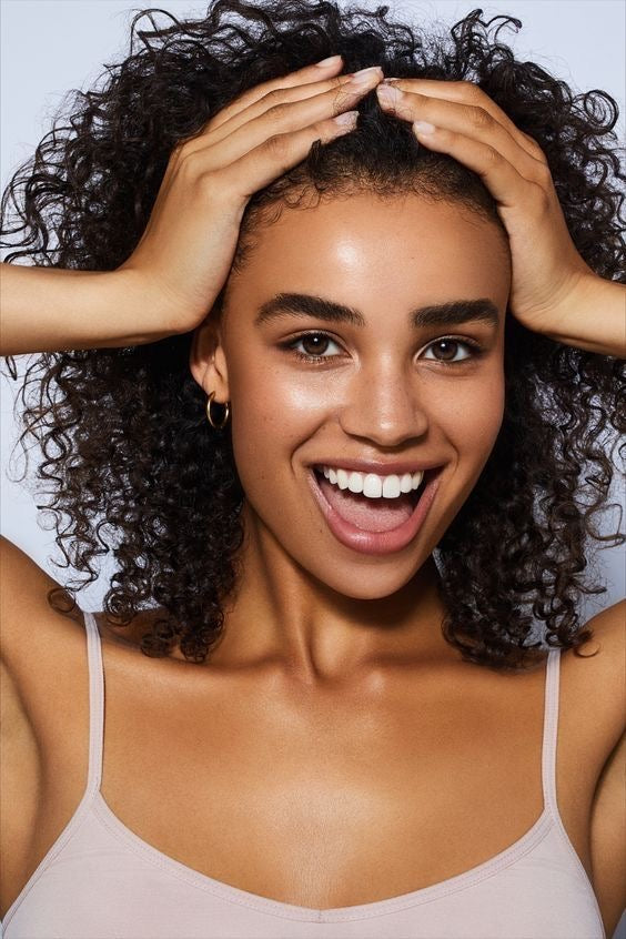 bright skin and beautiful curls by realm concept market 