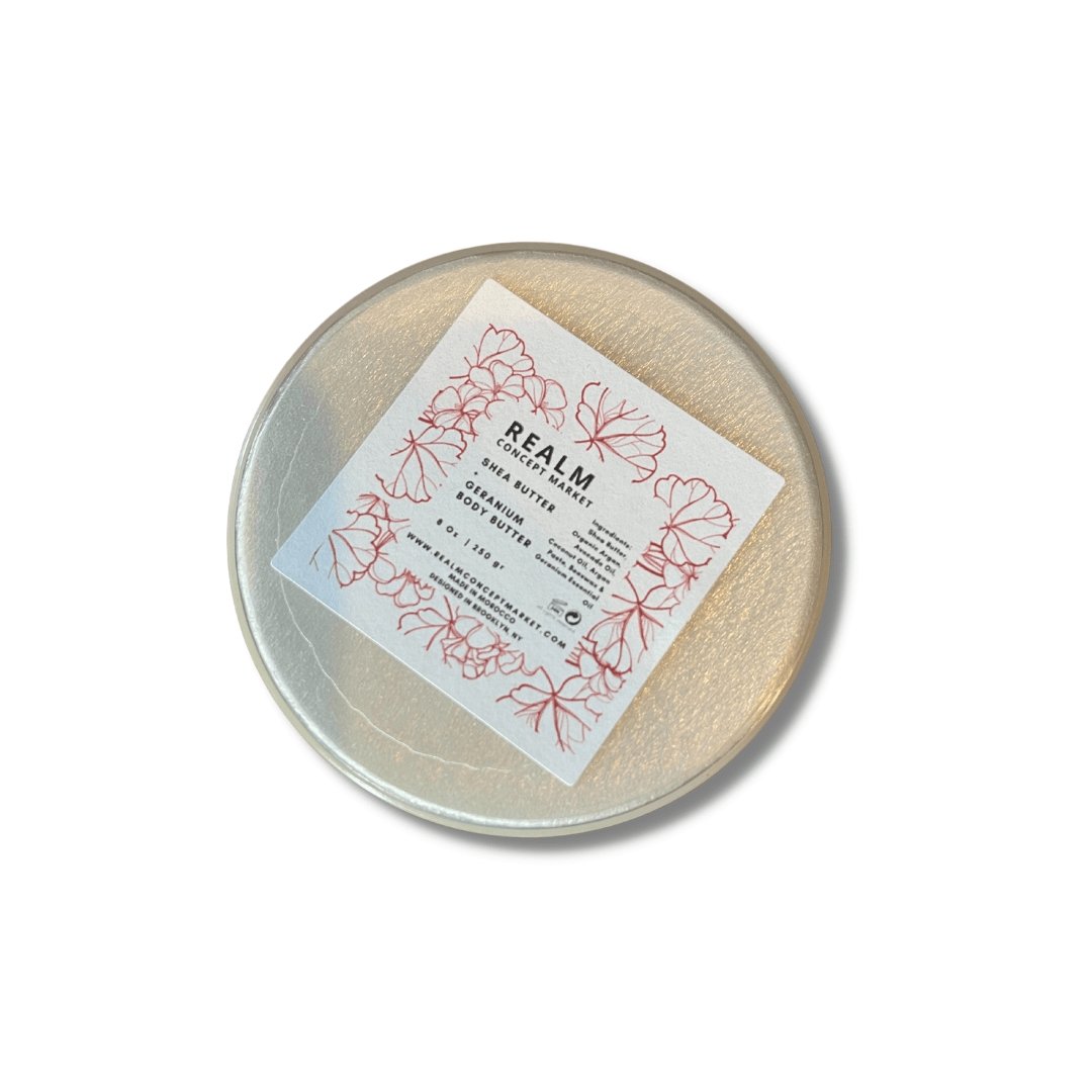 Geranium Body Butter - Nourish Your Skin with Nature's Best Ingredients - Get a Radiant and Healthy Glow - Realm Concept Market