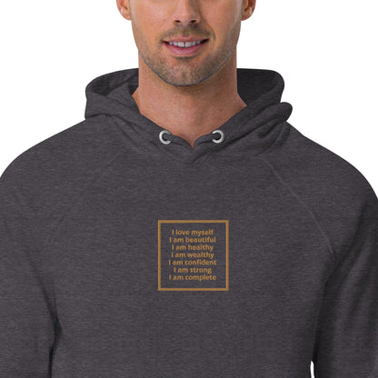 I AM Sustainable Eco Raglan Hoodie - Realm Concept Market