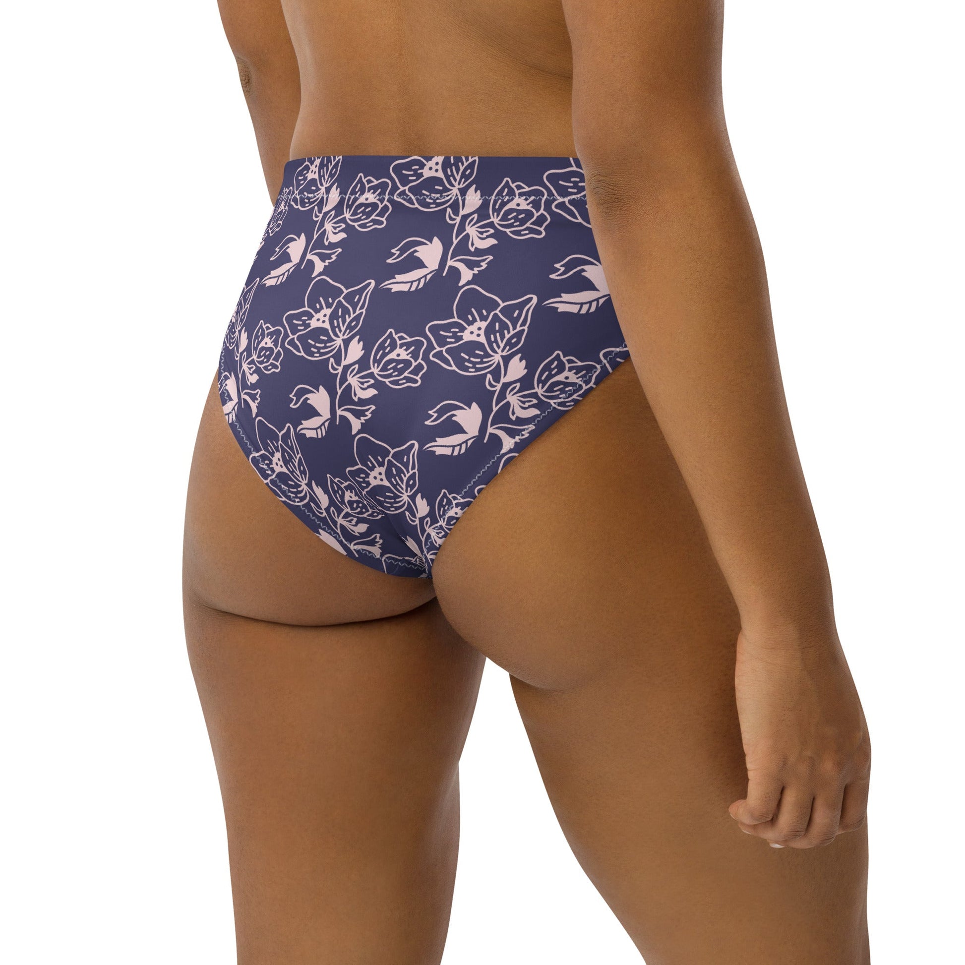 REALM | In Bloom Recycled high-waisted bikini bottom - Realm Concept Market