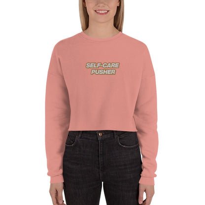 Self-Care Pusher Crop Sweatshirt | Realm Concept Market - Realm Concept Market