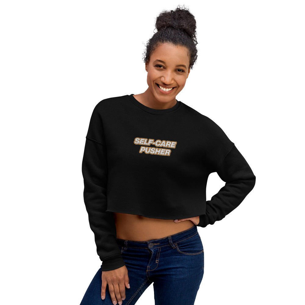 Self-Care Pusher Crop Sweatshirt | Realm Concept Market - Realm Concept Market
